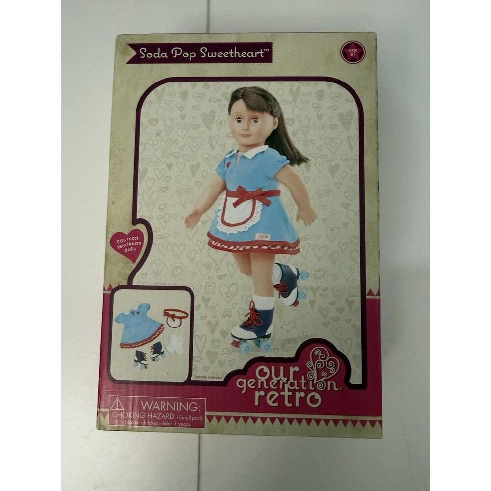 Our Generation Soda Pop Sweetheart retro 18" doll outfit New Sealed